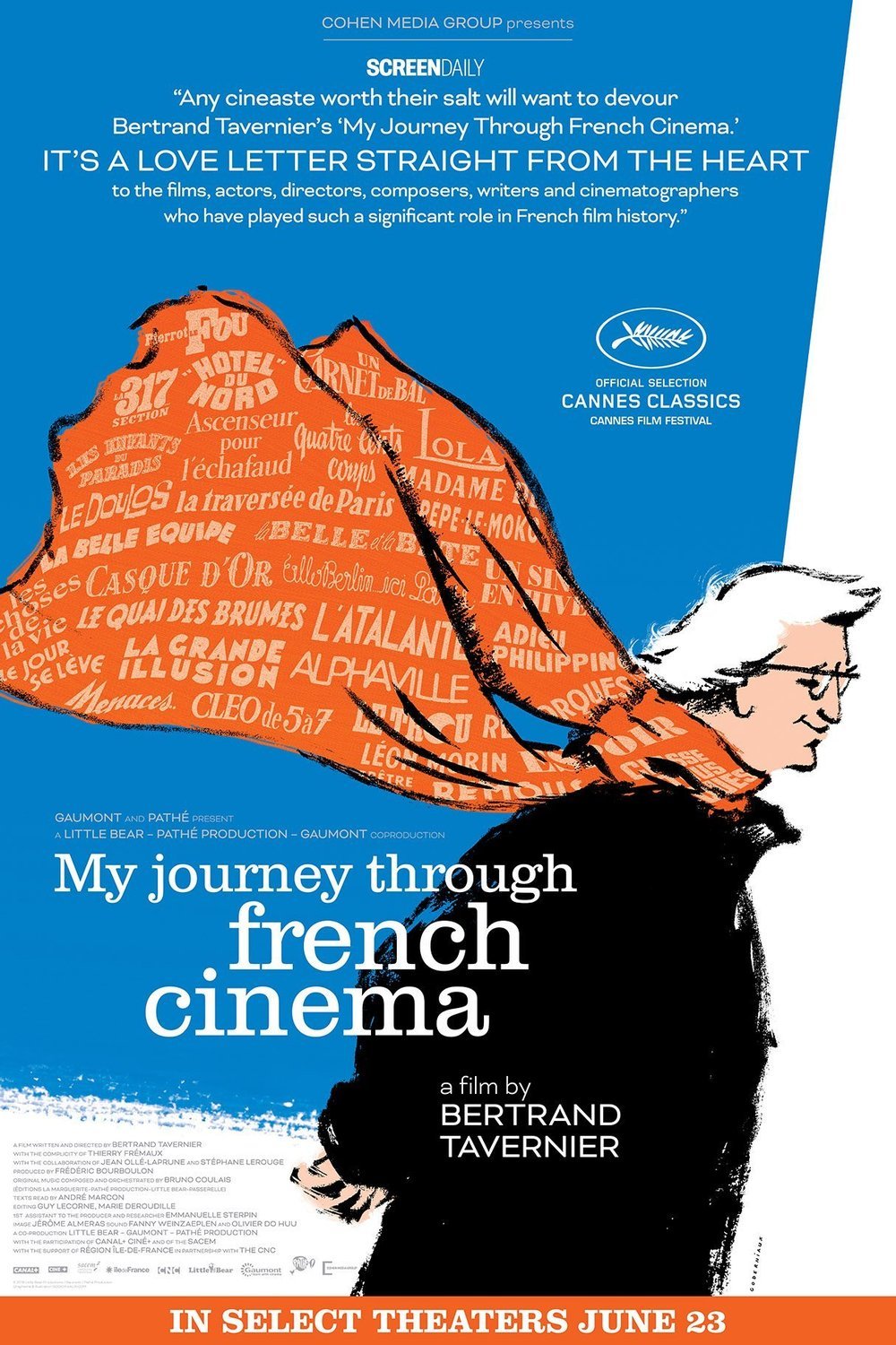 L'affiche du film Voyage à travers le cinéma français