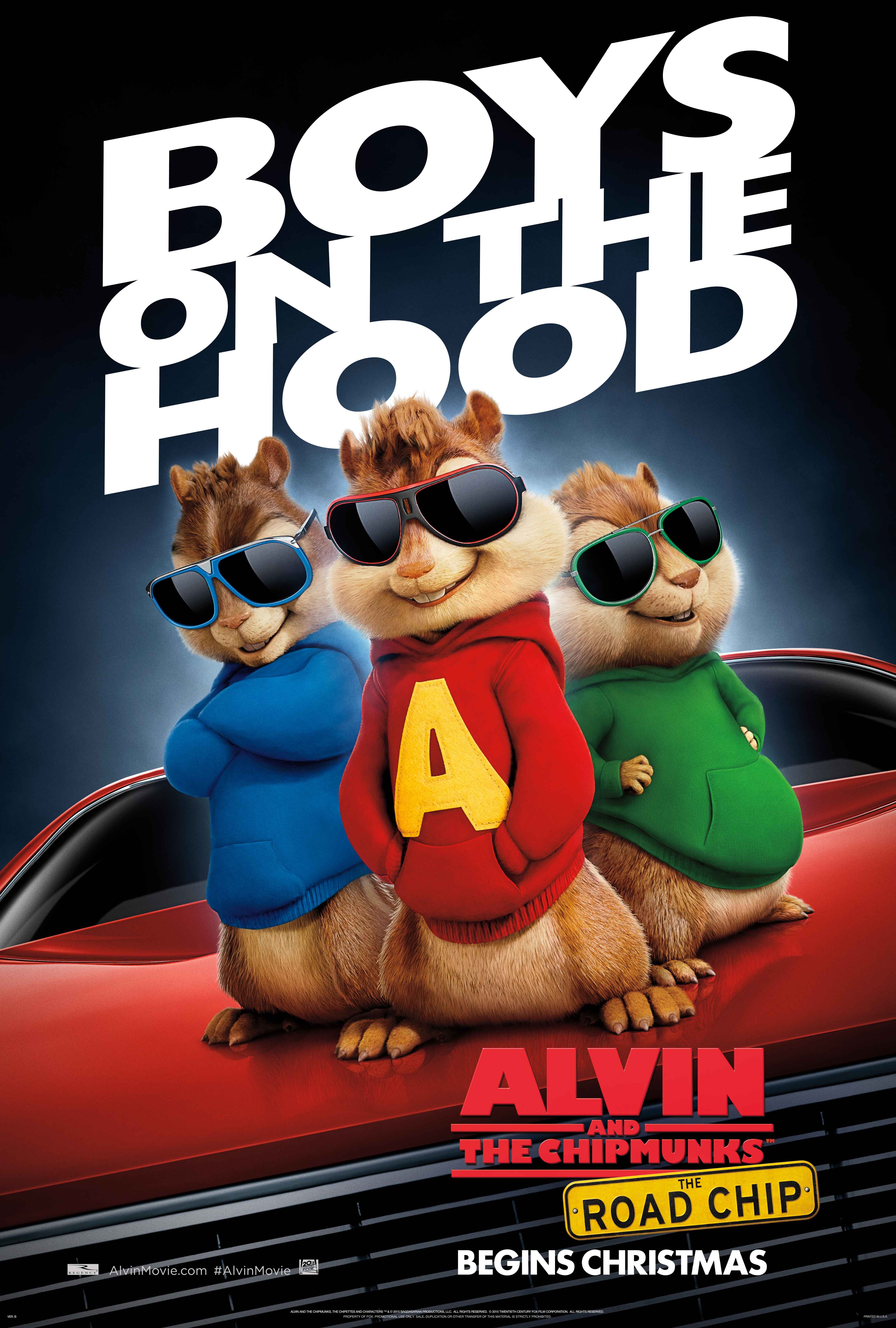 L'affiche du film Alvin and the Chipmunks: The Road Chip