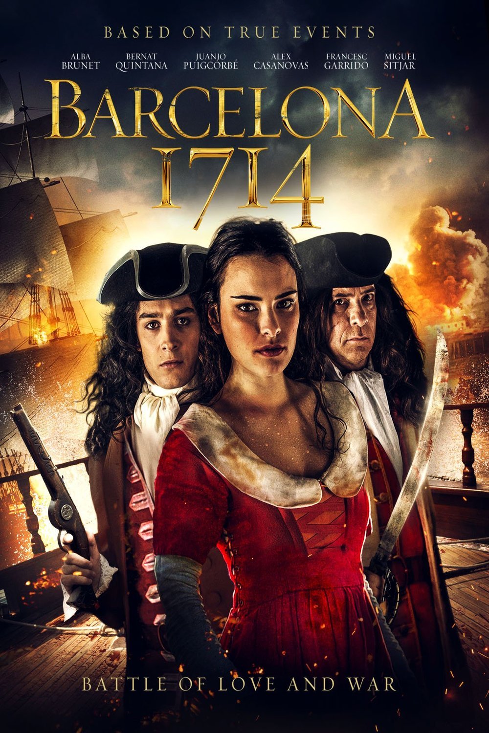 Catalan poster of the movie Barcelona 1714