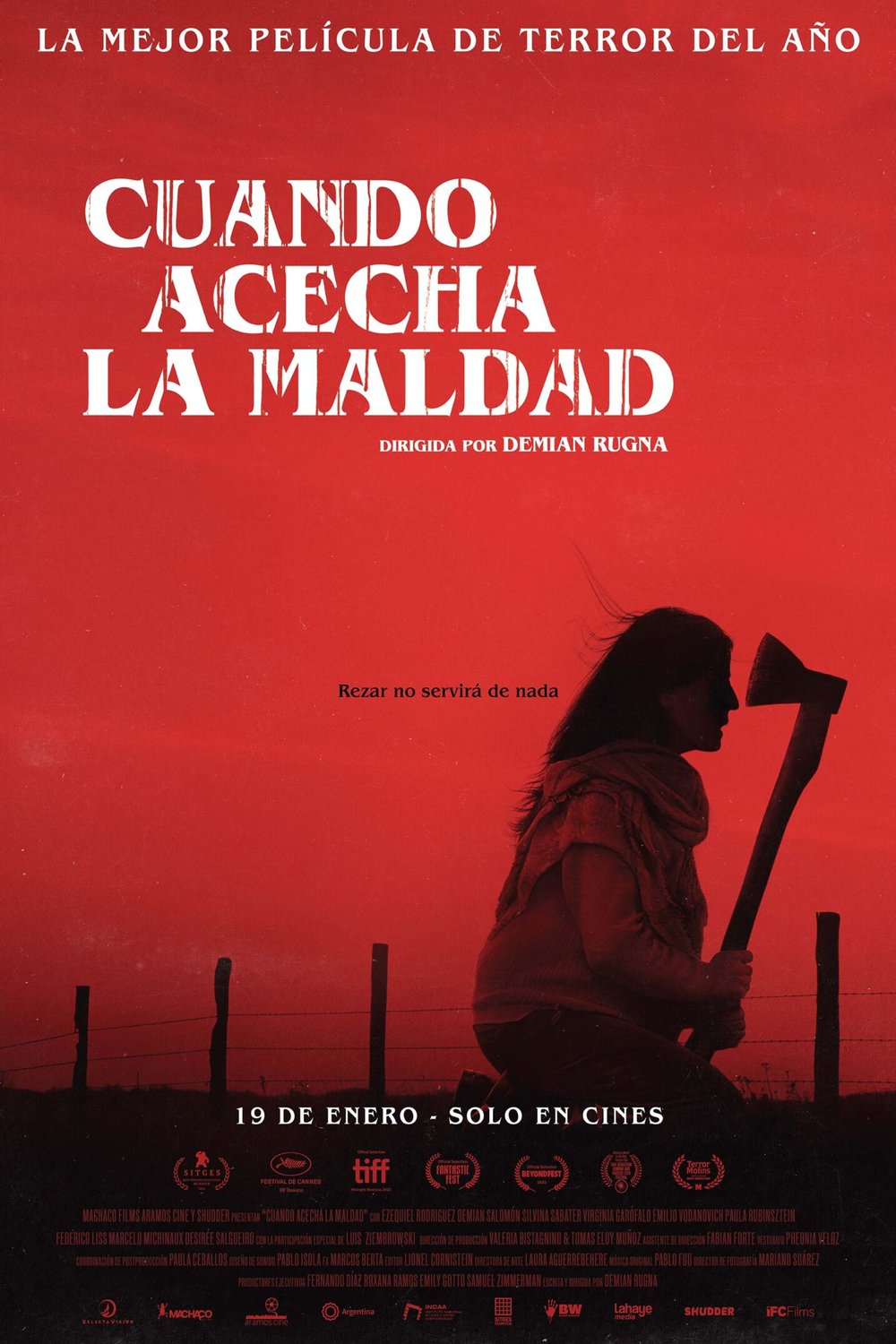 L'affiche du film Cuando acecha la maldad [2023]