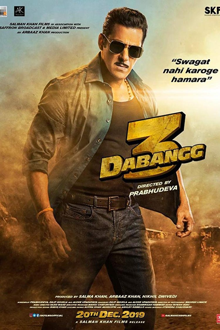 L'affiche originale du film Dabangg 3 en Hindi
