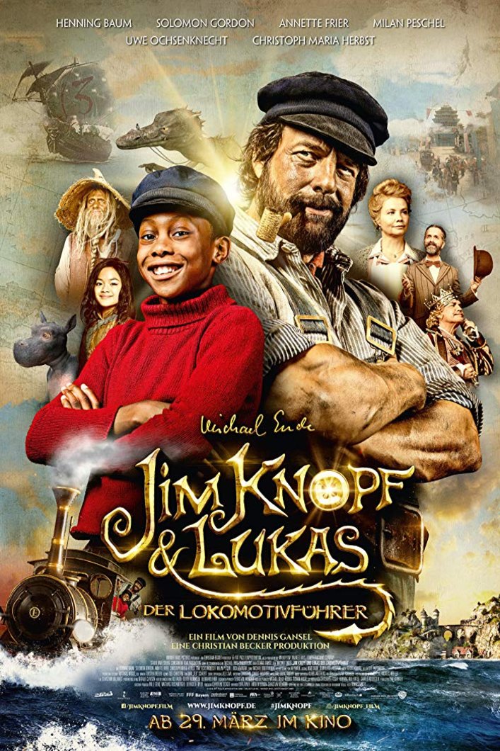 L'affiche du film Jim Knopf und Lukas der Lokomotivführer