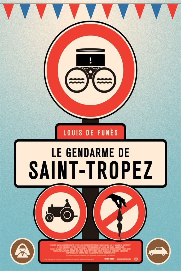 L'affiche du film Le gendarme de Saint-Tropez