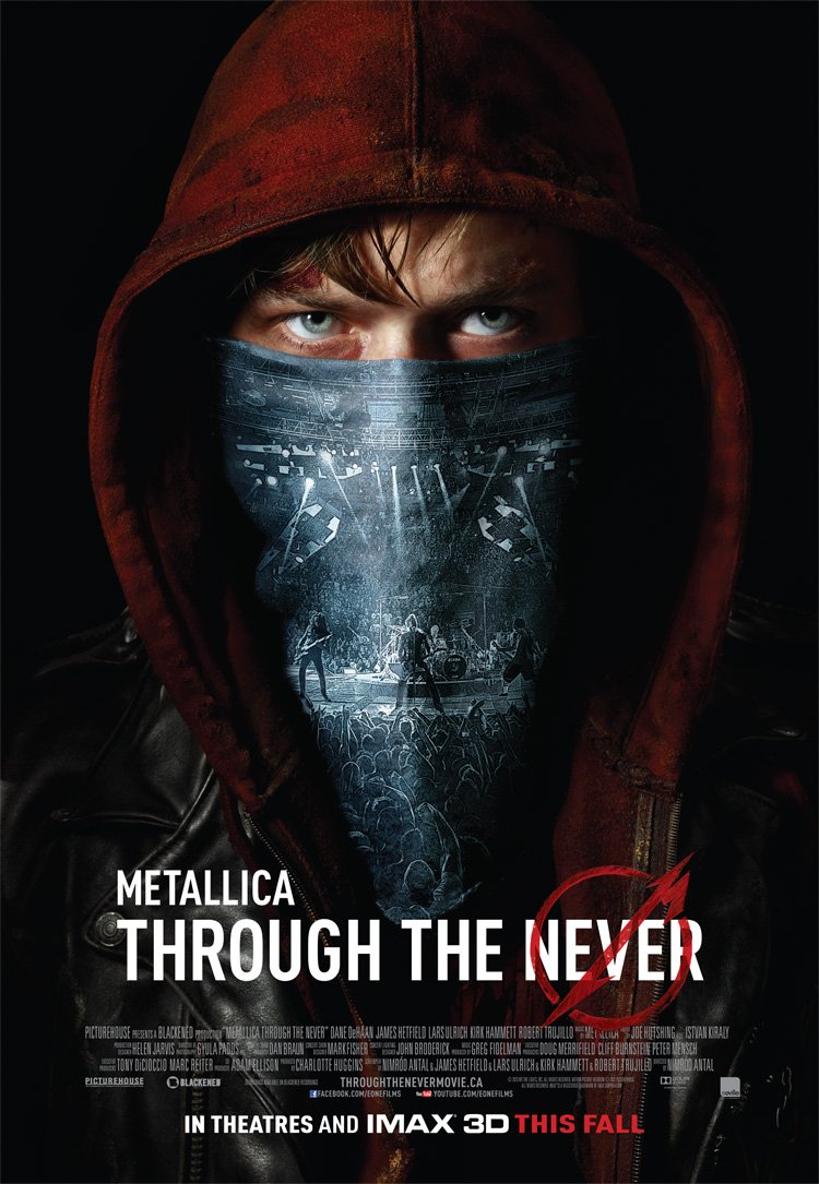 L'affiche du film Metallica Through the Never