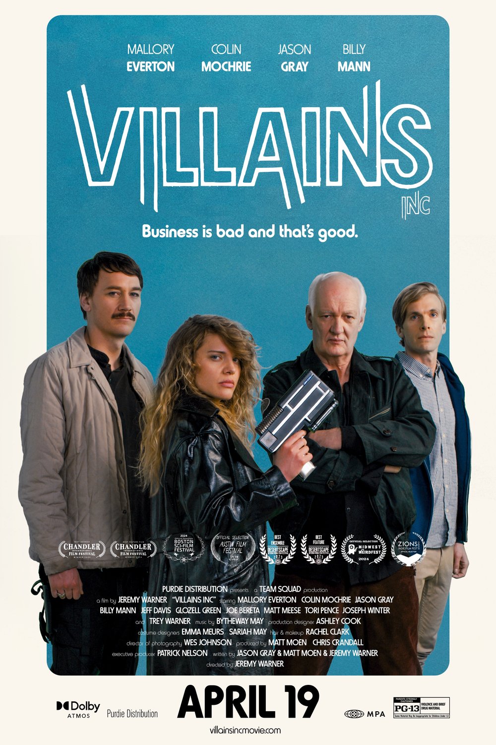 L'affiche du film Villains Incorporated