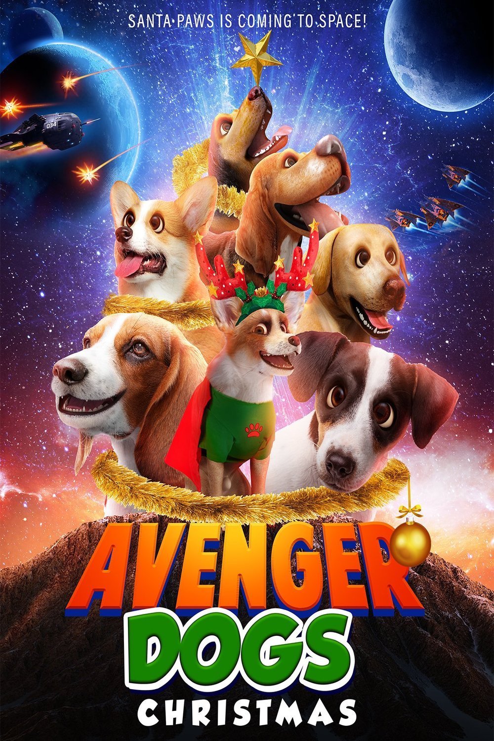 L'affiche du film Avenger Dogs Christmas
