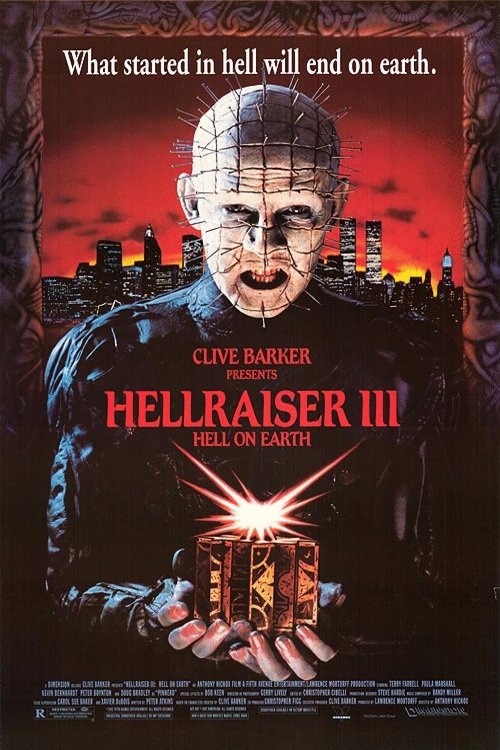 L'affiche du film Hellraiser III: Hell on Earth [1992]