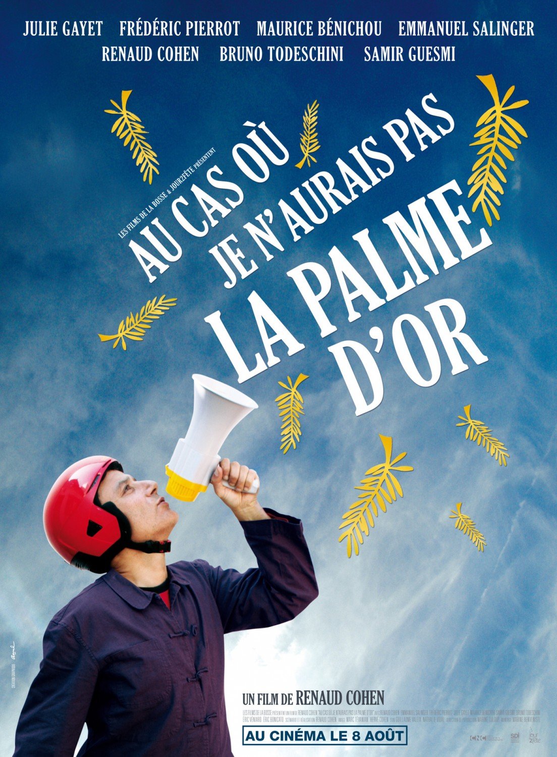 French poster of the movie Au cas où je n'aurais pas la palme d'or