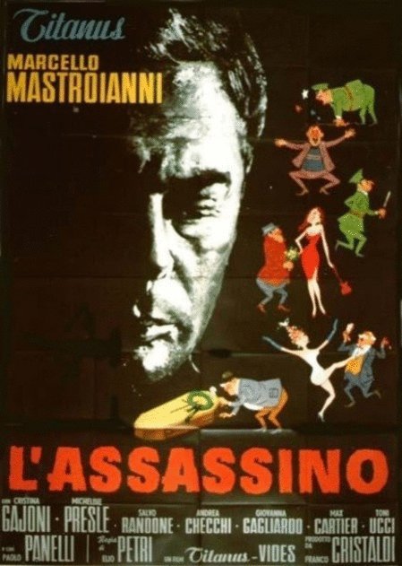 L'affiche originale du film L'Assassino en italien