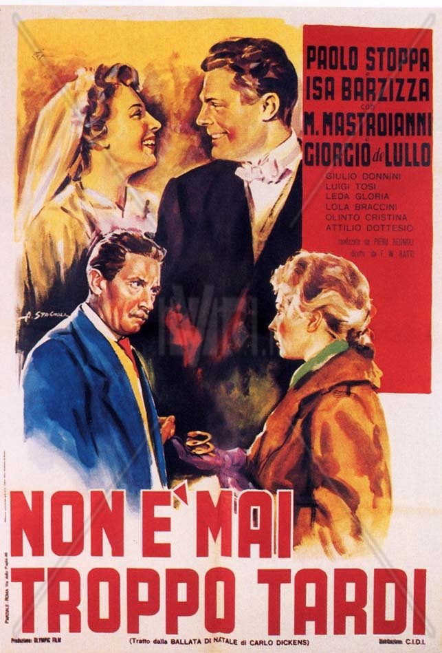 L'affiche originale du film Non è mai troppo tardi en italien