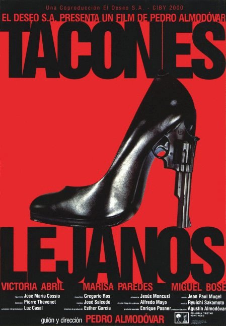 L'affiche originale du film Tacones lejanos en espagnol