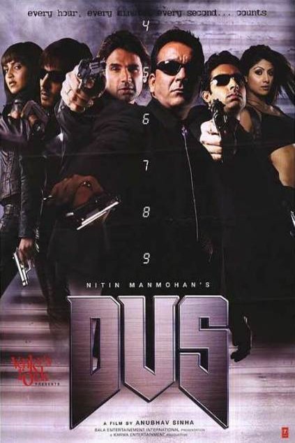 L'affiche originale du film Dus en Hindi