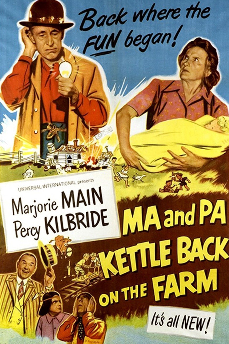 L'affiche du film Ma and Pa Kettle Back on the Farm