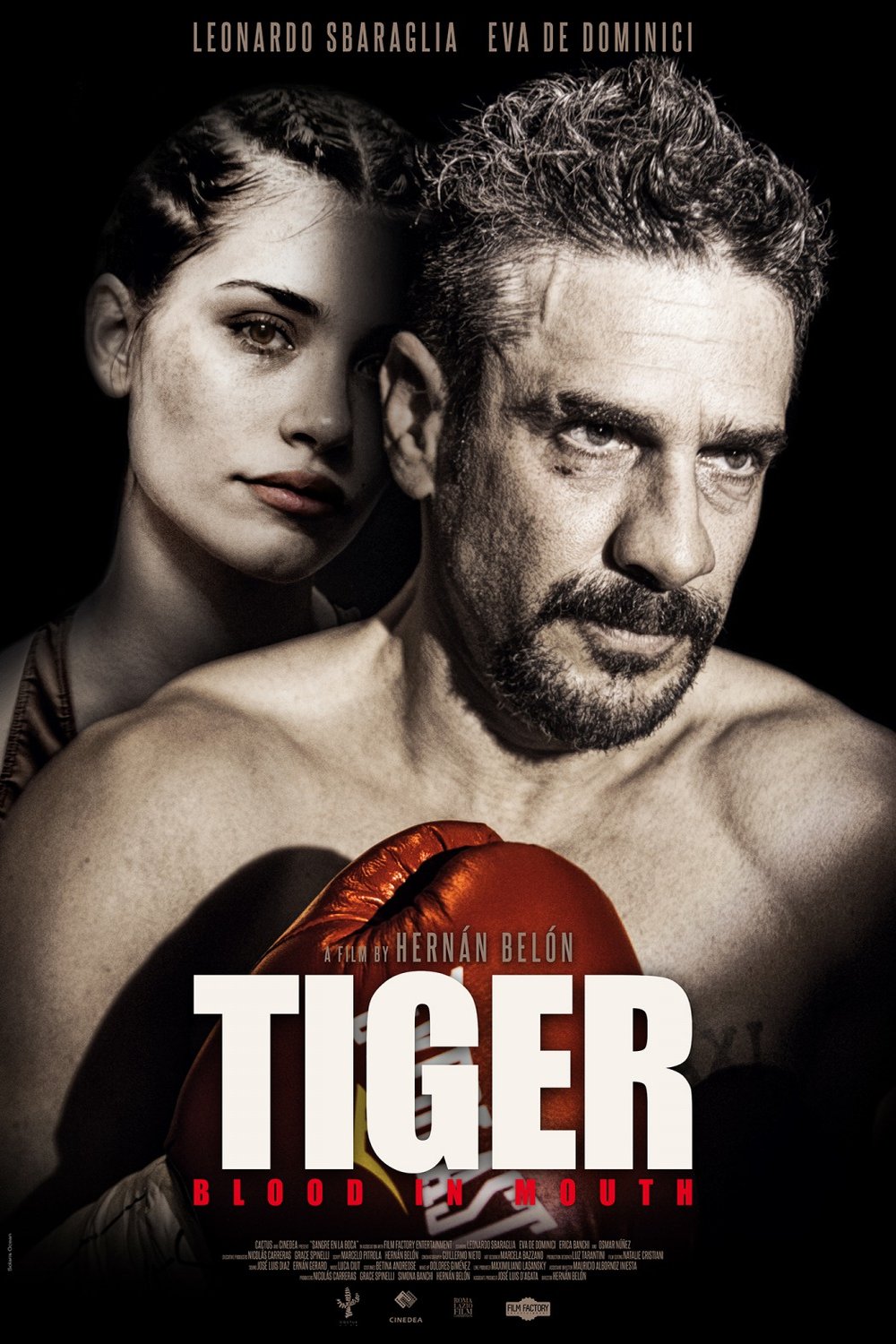 Spanish poster of the movie Tiger: Blood in Mouth