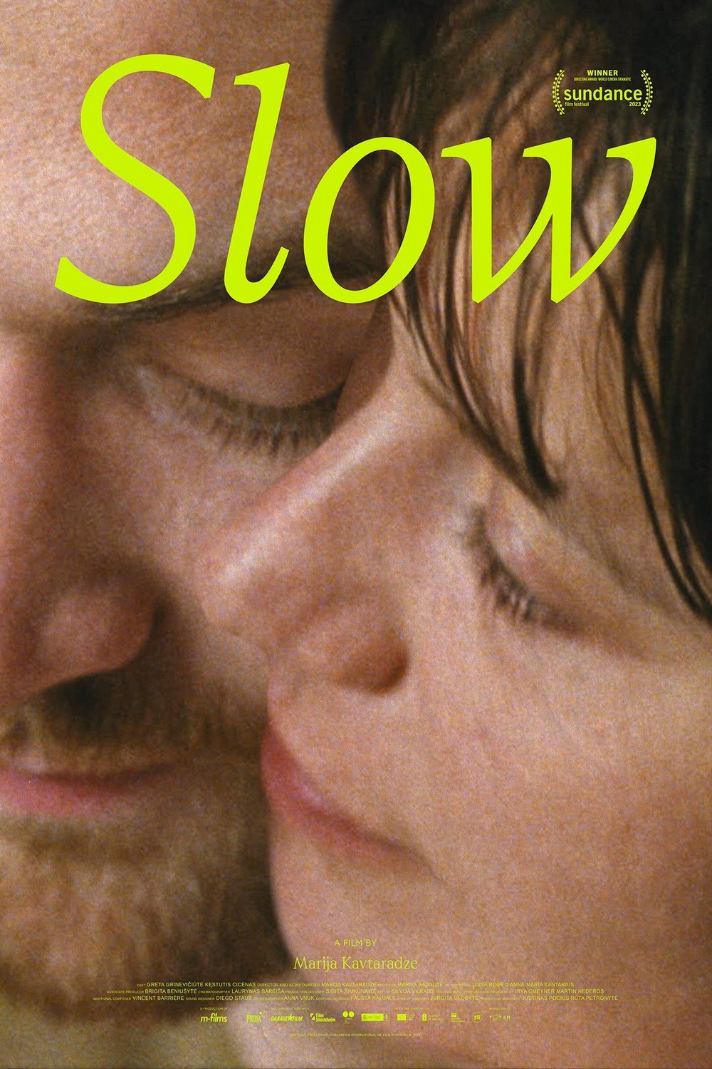 L'affiche originale du film Slow en Lithuanien