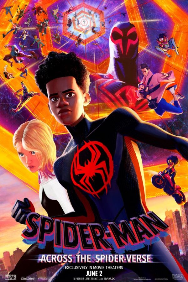 L'affiche originale du film Spider-Man: À travers le Spider-Verse v.f. en anglais