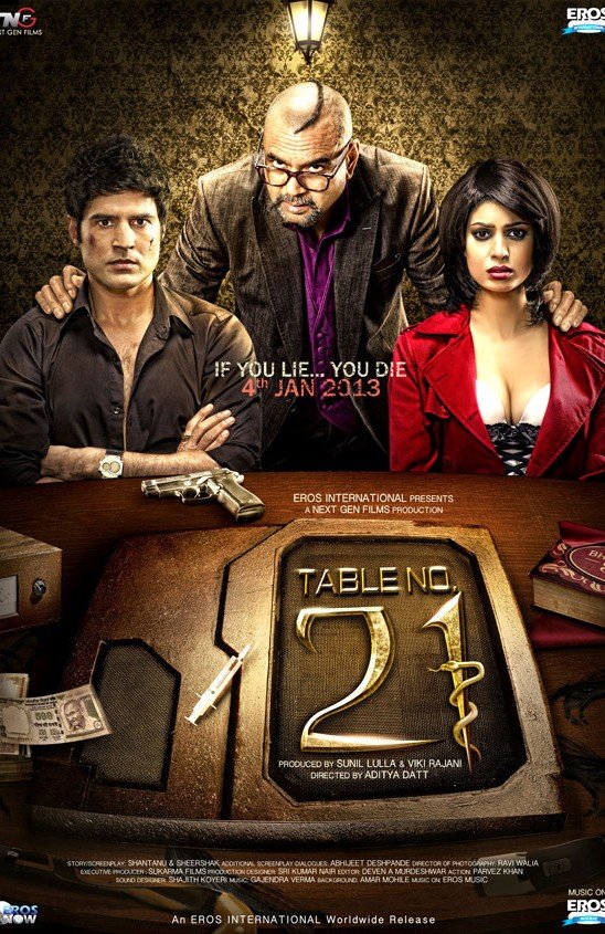 L'affiche originale du film Table No.21 en Hindi