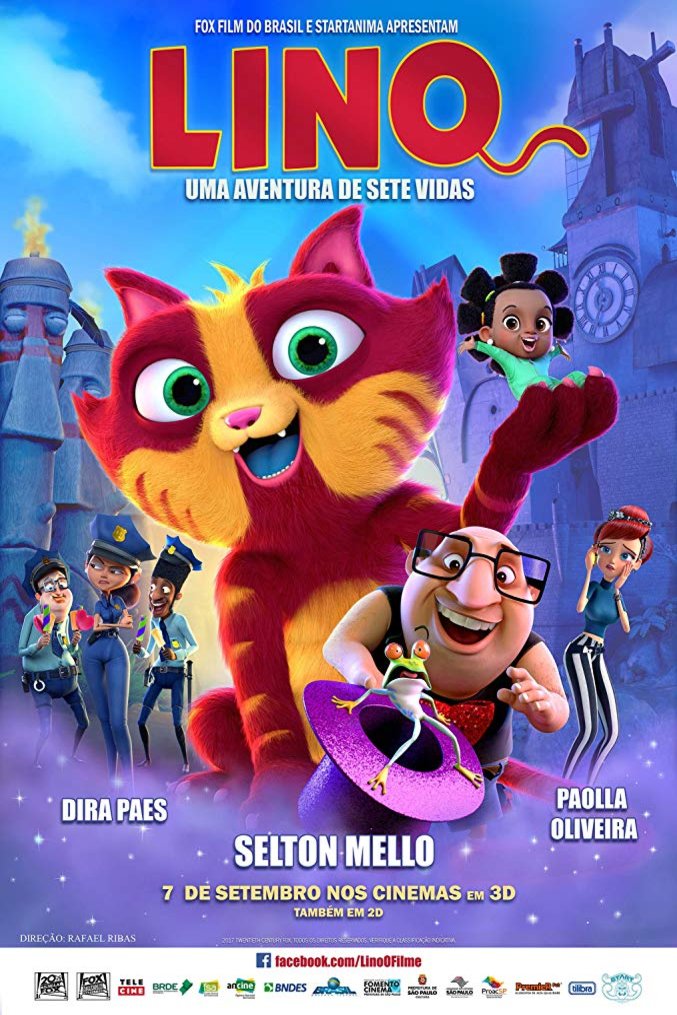 Portuguese poster of the movie Lino: Une aventure de neuf vies