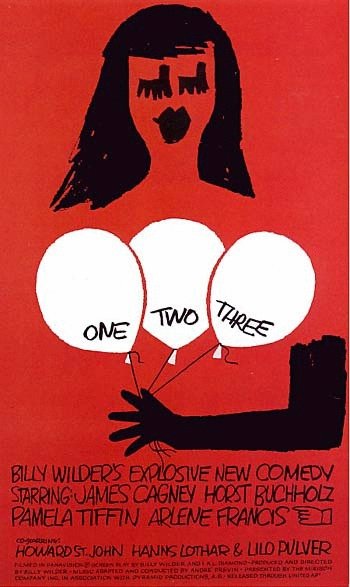 L'affiche du film One, Two, Three