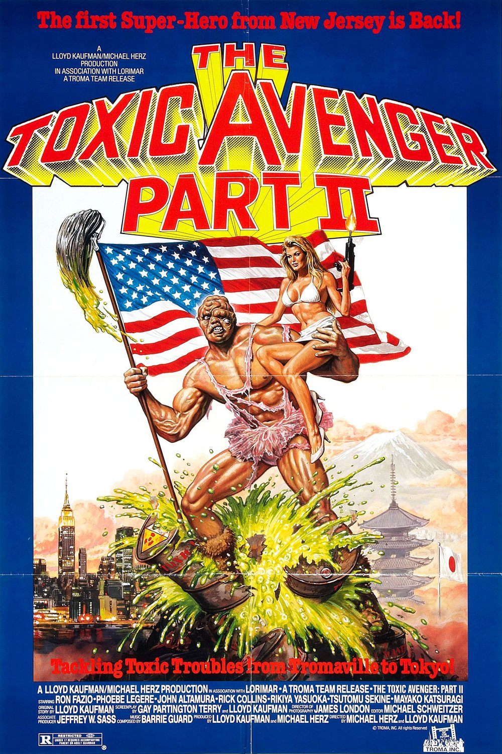 L'affiche du film The Toxic Avenger Part II