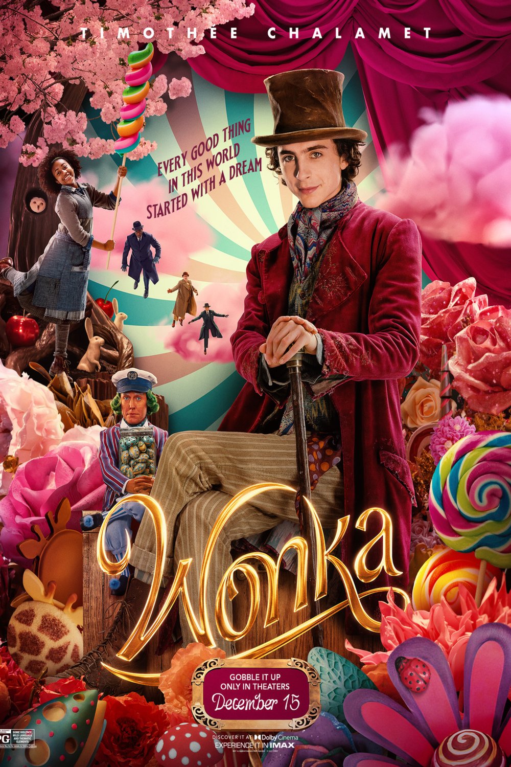 L'affiche du film Wonka v.f.