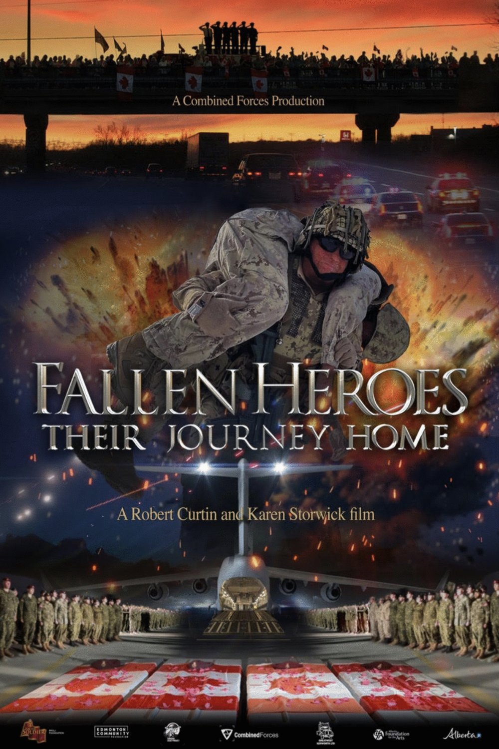 L'affiche du film Fallen Heroes Their Journey Home [2021]