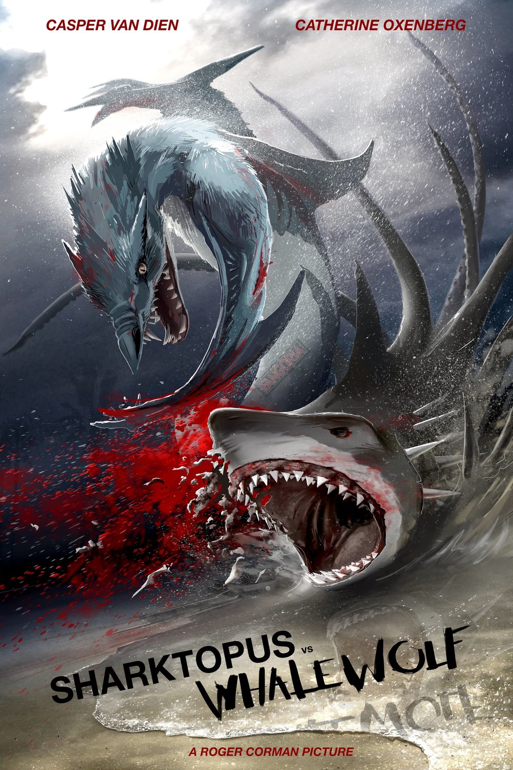 L'affiche du film Sharktopus vs. Whalewolf