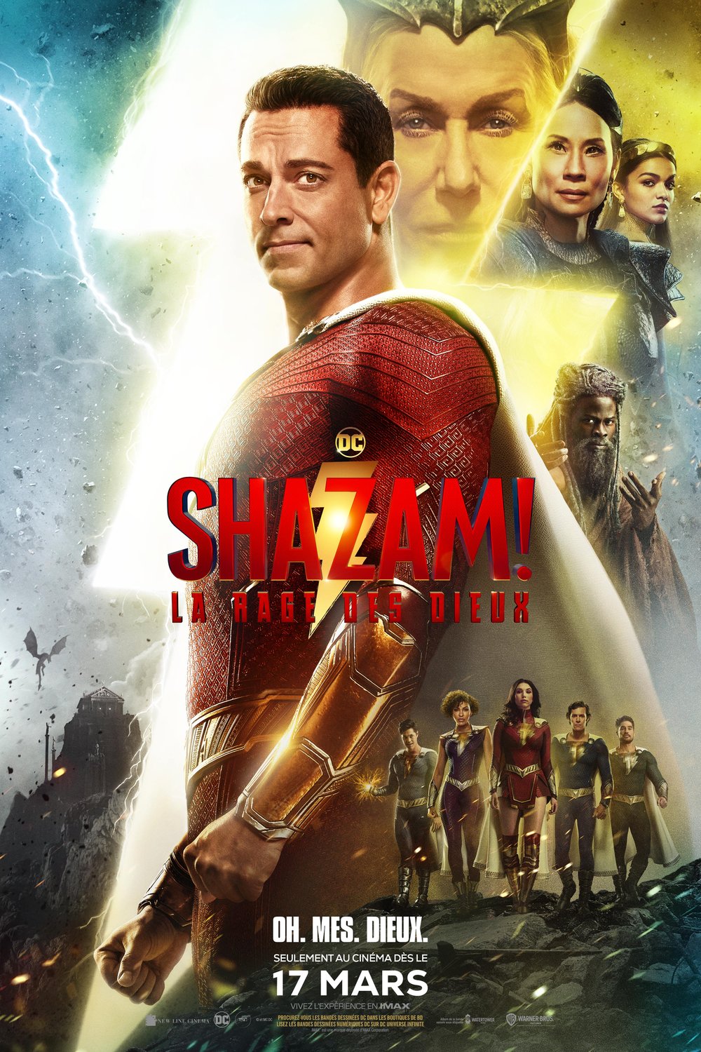 L'affiche du film Shazam! La rage des dieux [2023]