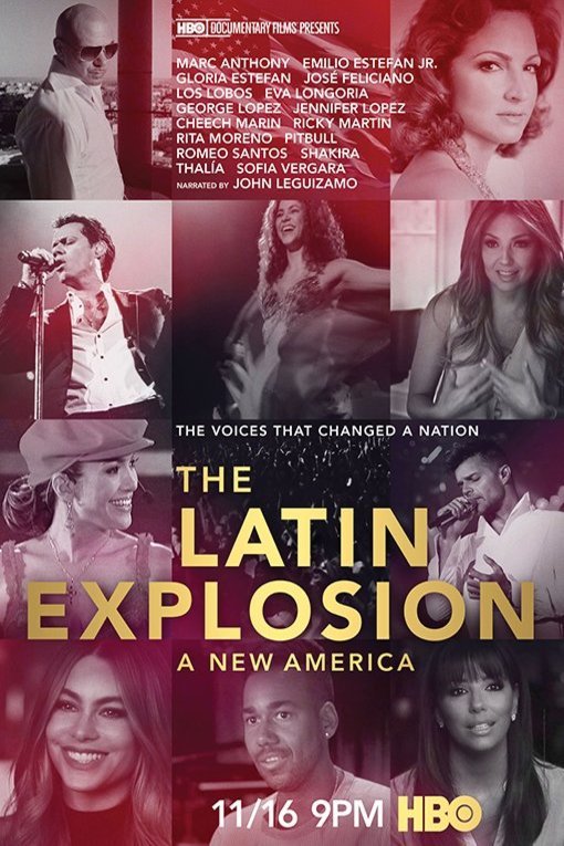 Spanish poster of the movie The Latin Explosion: A New America