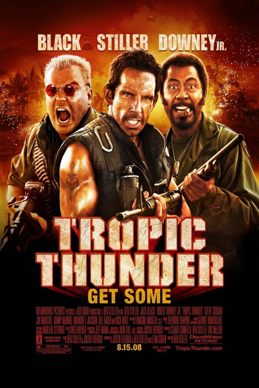L'affiche du film Tropic Thunder