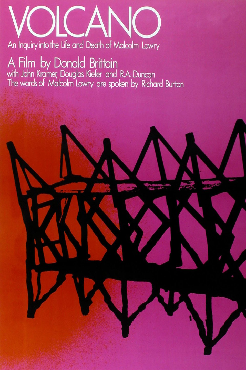 L'affiche du film Volcano: An Inquiry Into the Life and Death of Malcolm Lowry