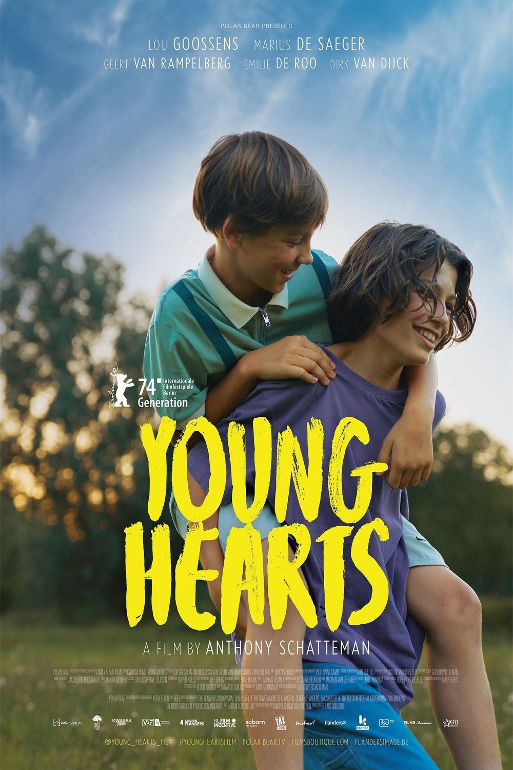 German poster of the movie Young Hearts