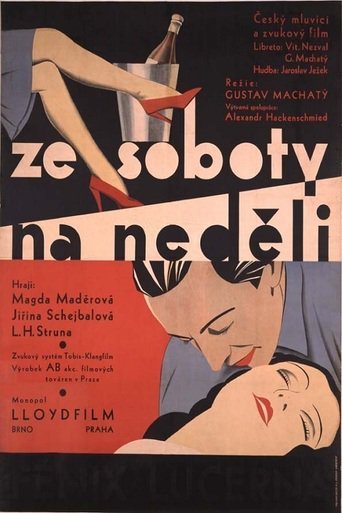 L'affiche originale du film Ze soboty na nedeli en tchèque