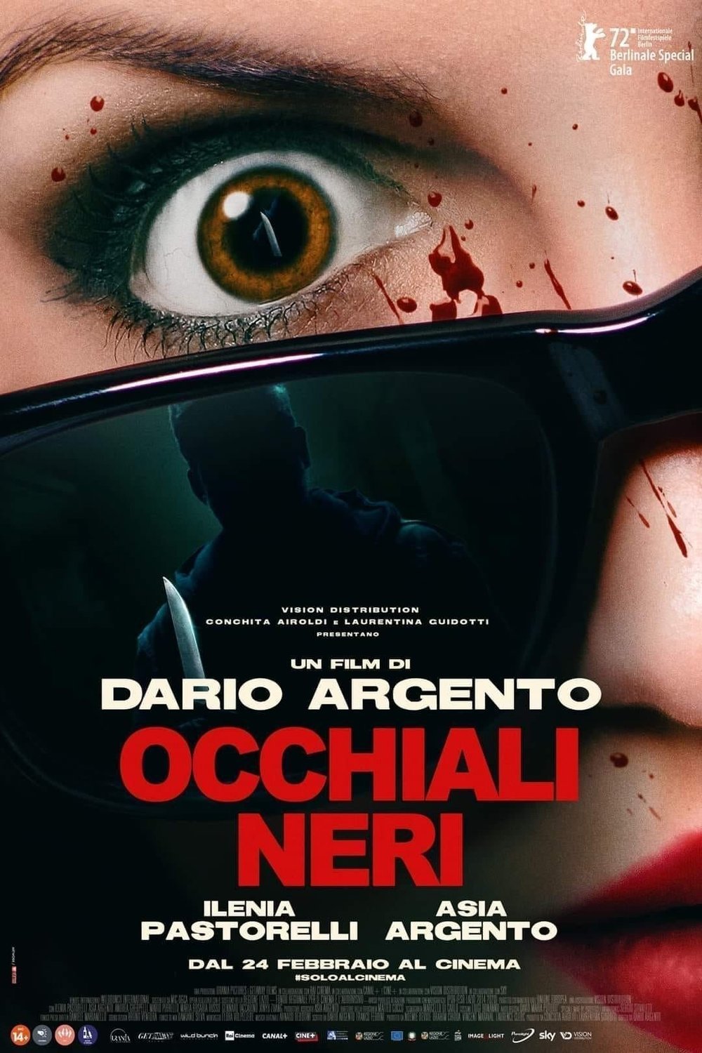 Italian poster of the movie Occhiali neri