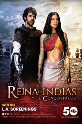 L'affiche originale du film La Reina de Indias y el Conquistador en espagnol