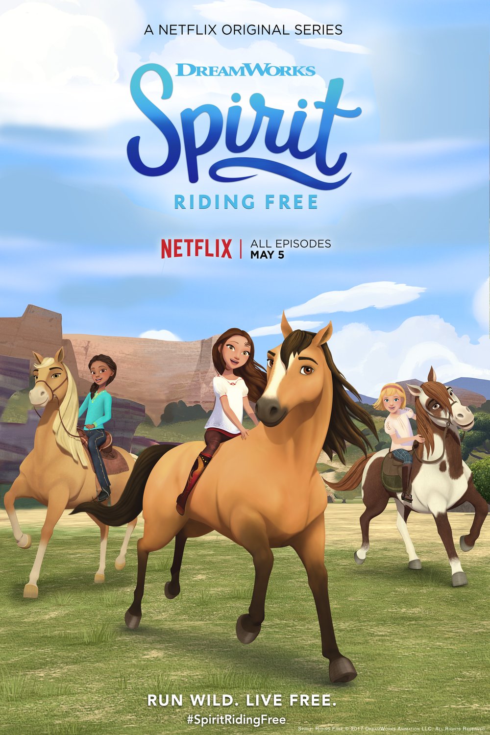L'affiche du film Spirit Riding Free