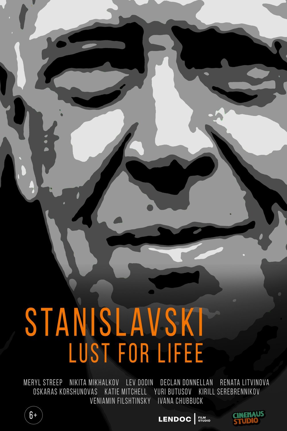 Russian poster of the movie Stanislavsky.Lust for life