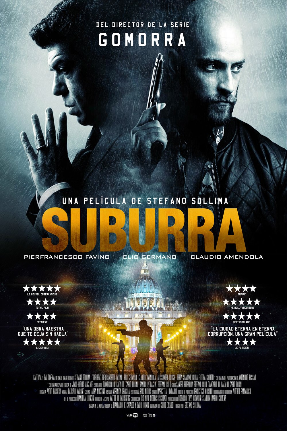 L'affiche originale du film Suburra en italien