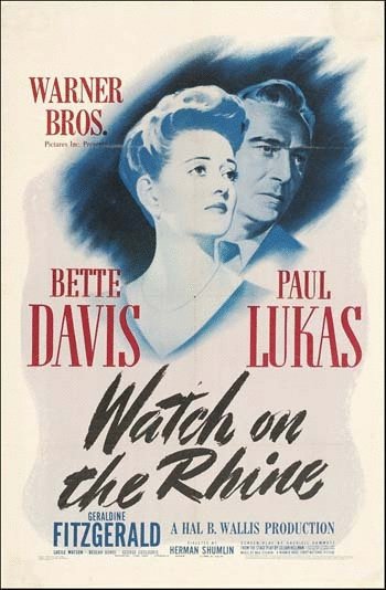 L'affiche du film Watch on the Rhine