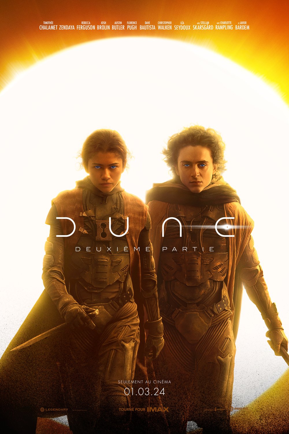 L'affiche du film Dune: Deuxième partie