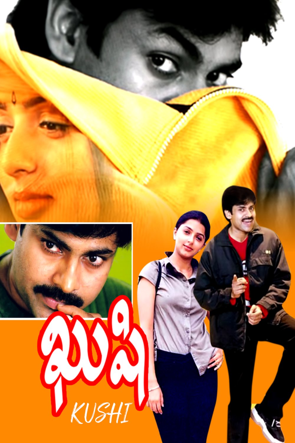 L'affiche originale du film Khushi en Telugu