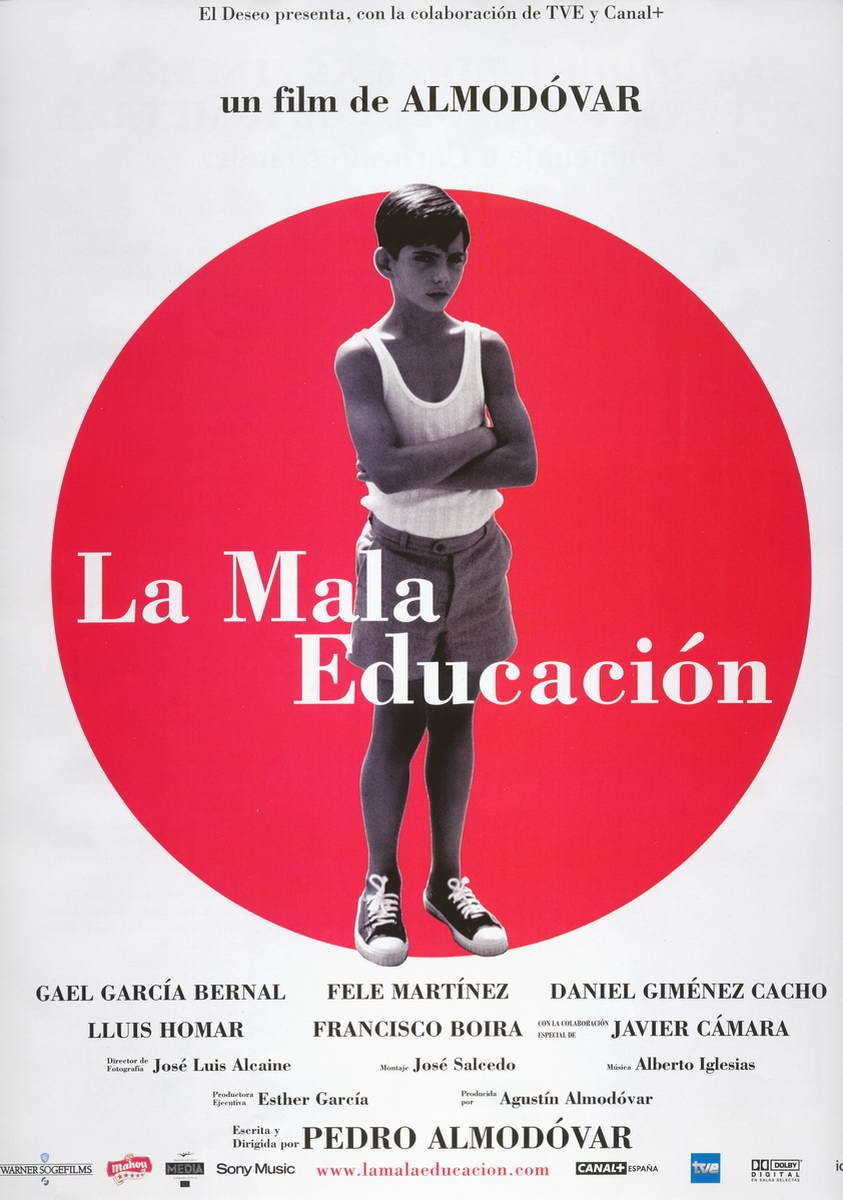 L'affiche originale du film La Mala educación en espagnol
