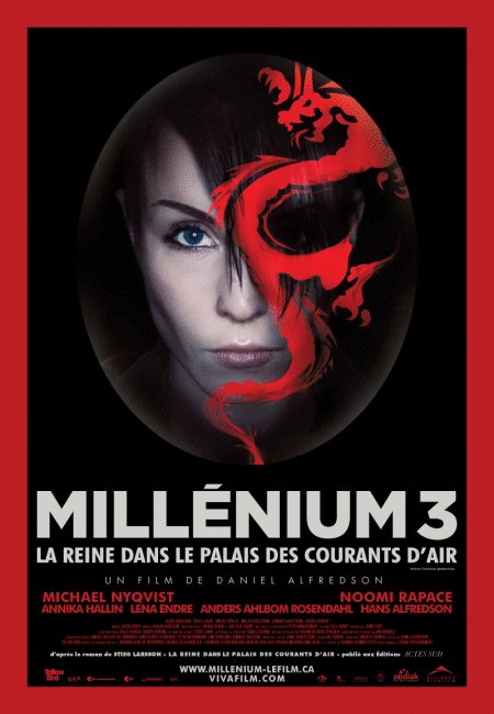 L'affiche du film Millénium 3: la reine dans le palais des courants d'air [2009]