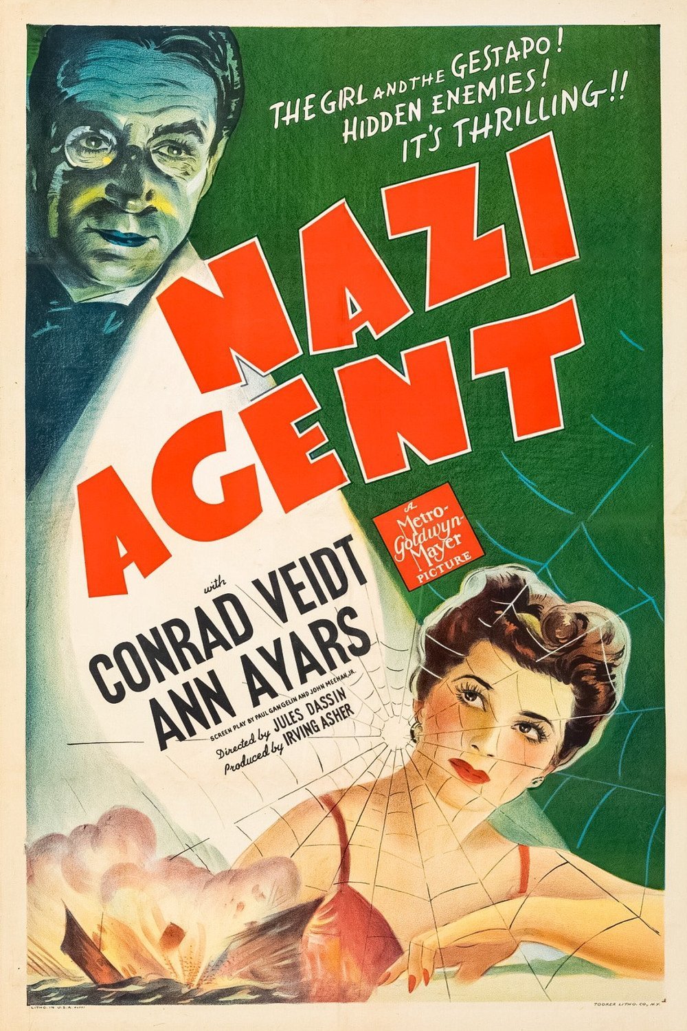 L'affiche du film Nazi Agent