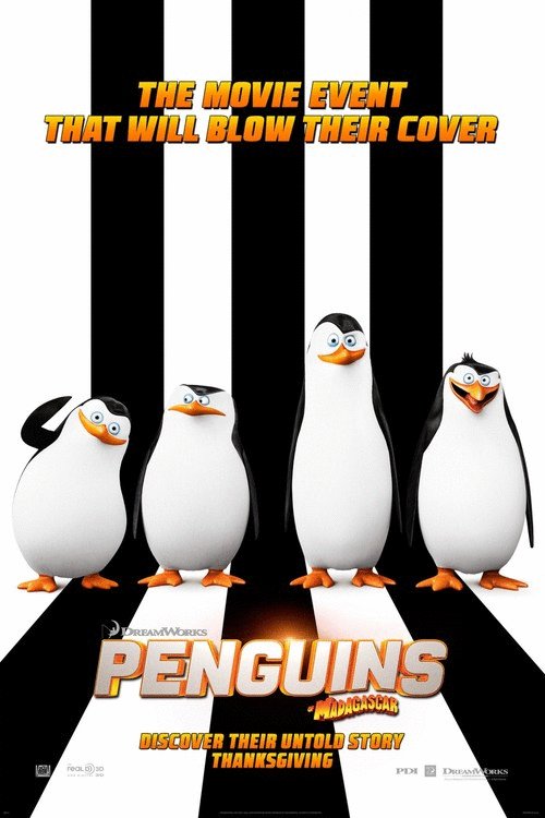 L'affiche du film The Penguins of Madagascar