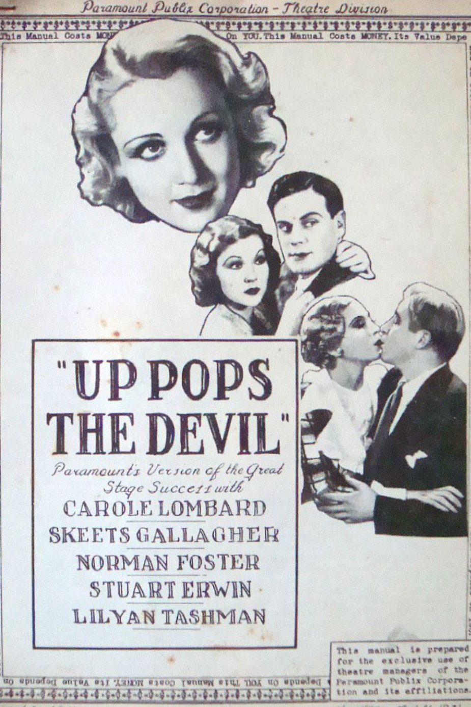 L'affiche du film Up Pops the Devil