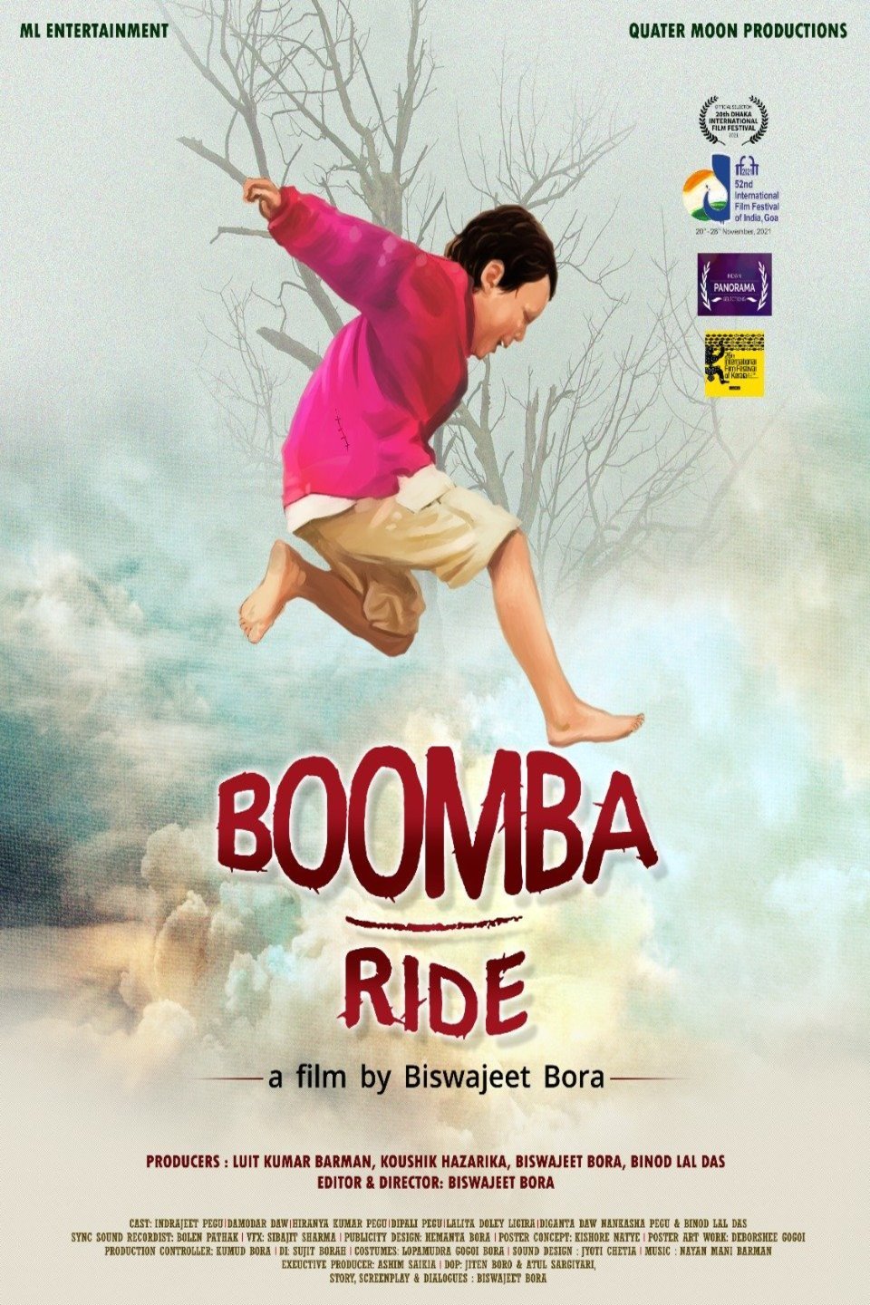 L'affiche originale du film Boomba Ride en Assamais
