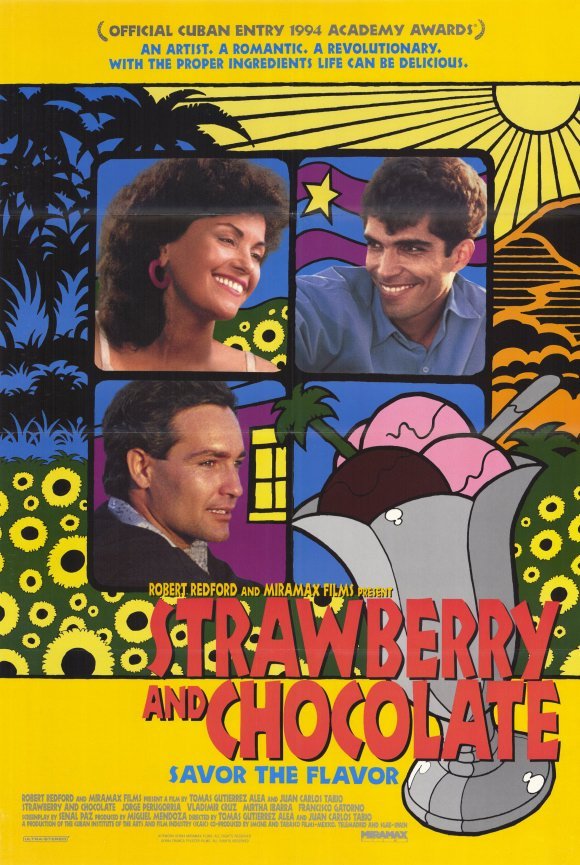 Spanish poster of the movie Strawberry and Chocolate