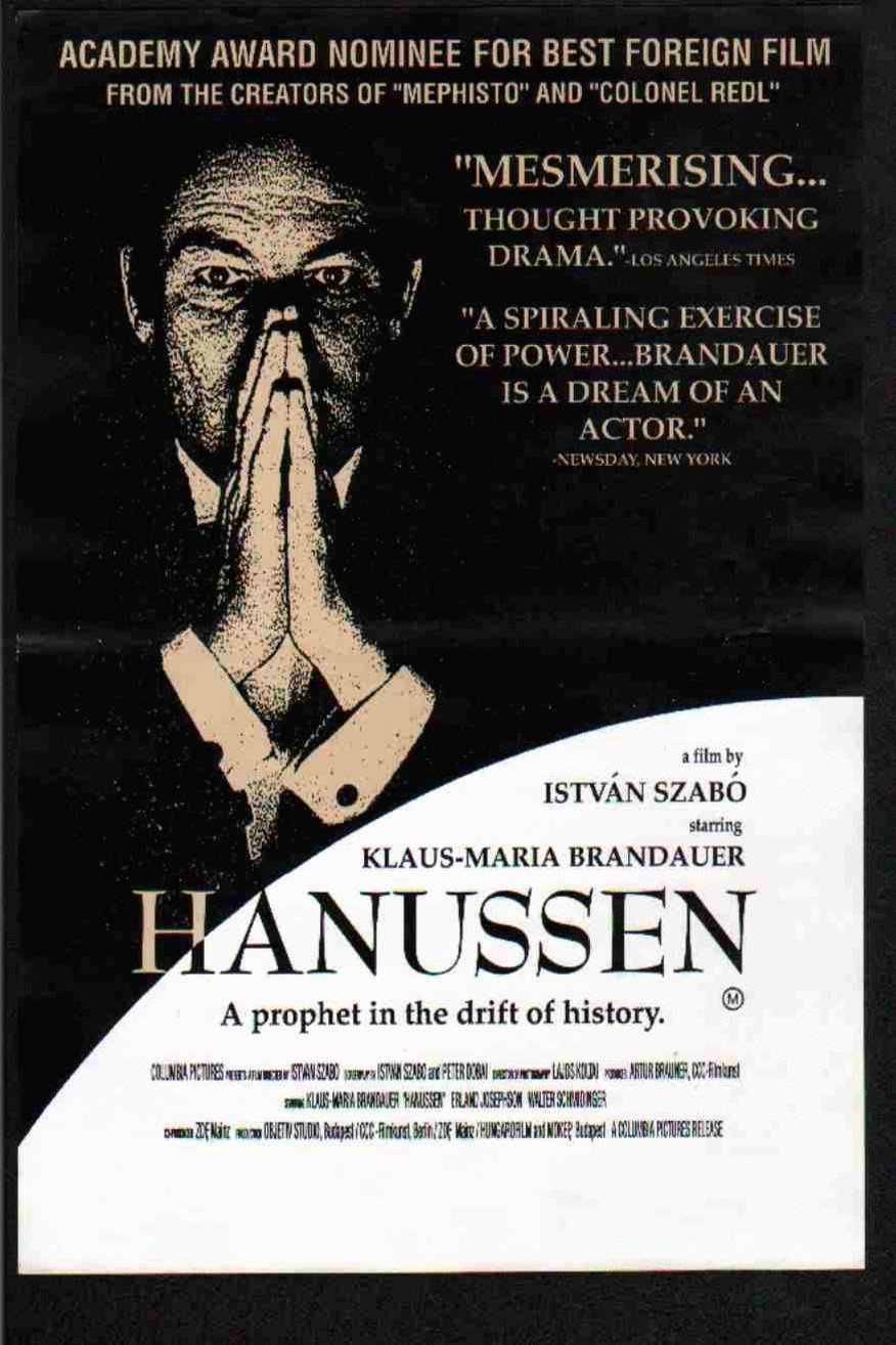 L'affiche originale du film Hanussen en hongrois