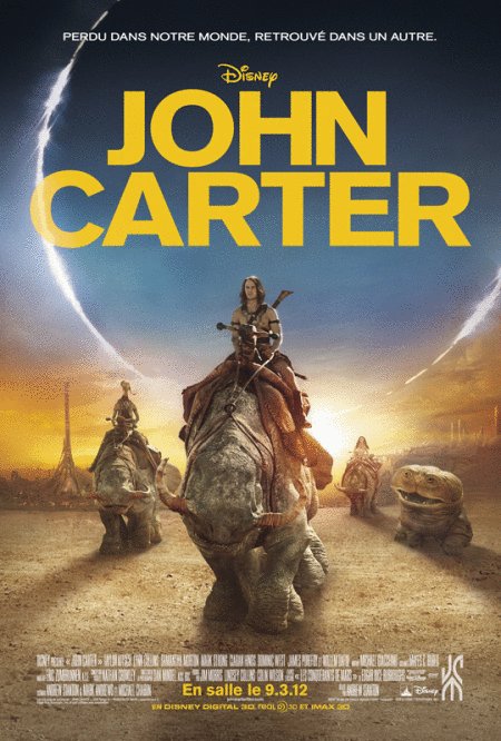 L'affiche du film John Carter v.f.